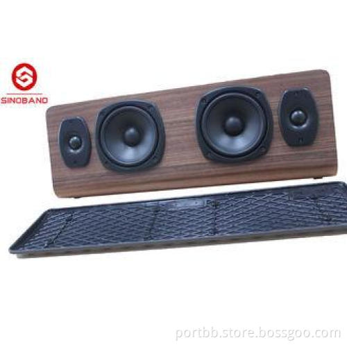 Home Theater Wooden Bluetooth Speaker , High End Bluetooth